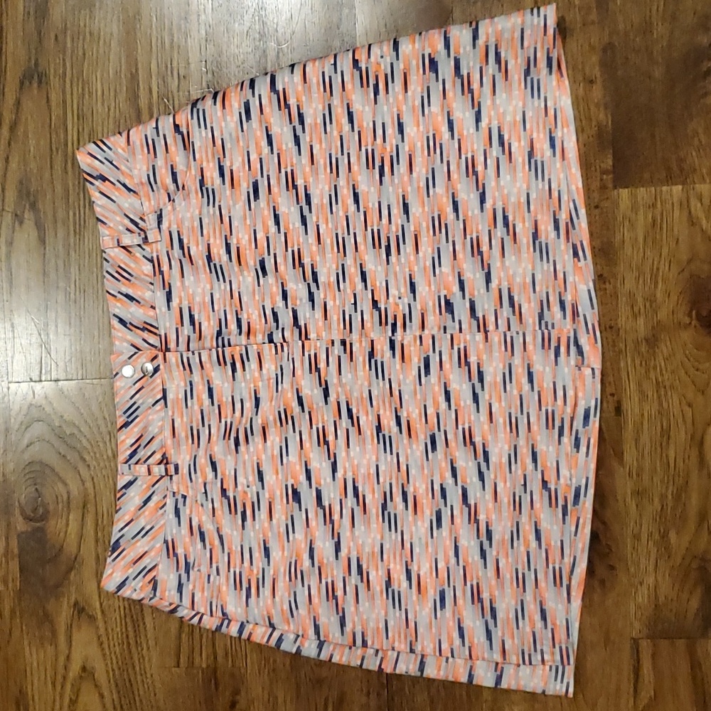 Womens Slazenger neon orange, blue, & white skort size 6
